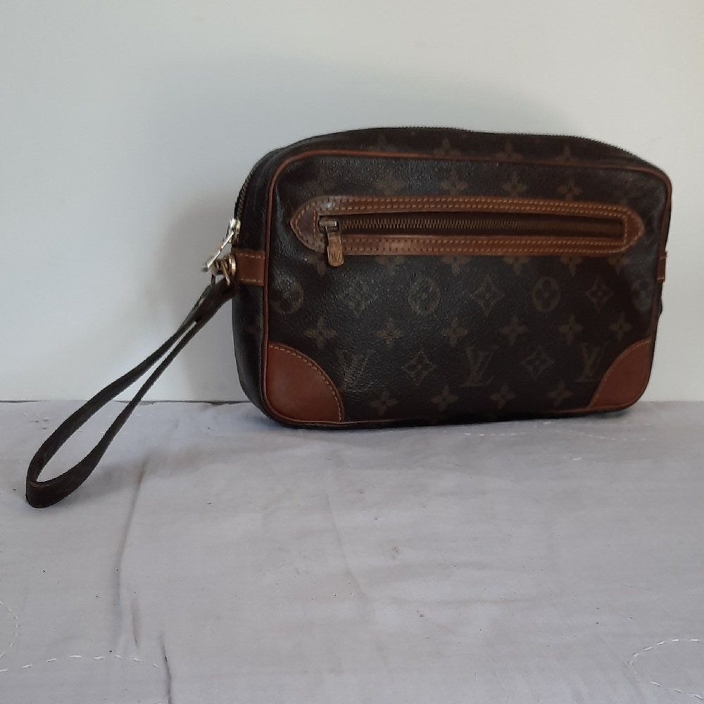 Louis Vuitton Monogram Brown Wristlet
